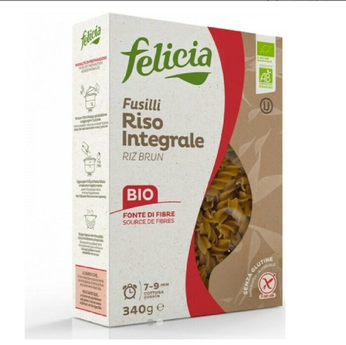 Felicia Βίδες από Καστανό Ρύζι 340g
